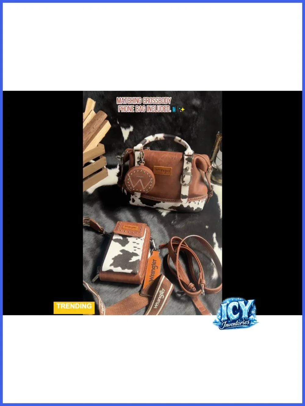3-Piece Faux Leather Doctor Bag Set with Top Handle, Satchel, Cell Phone Bag &